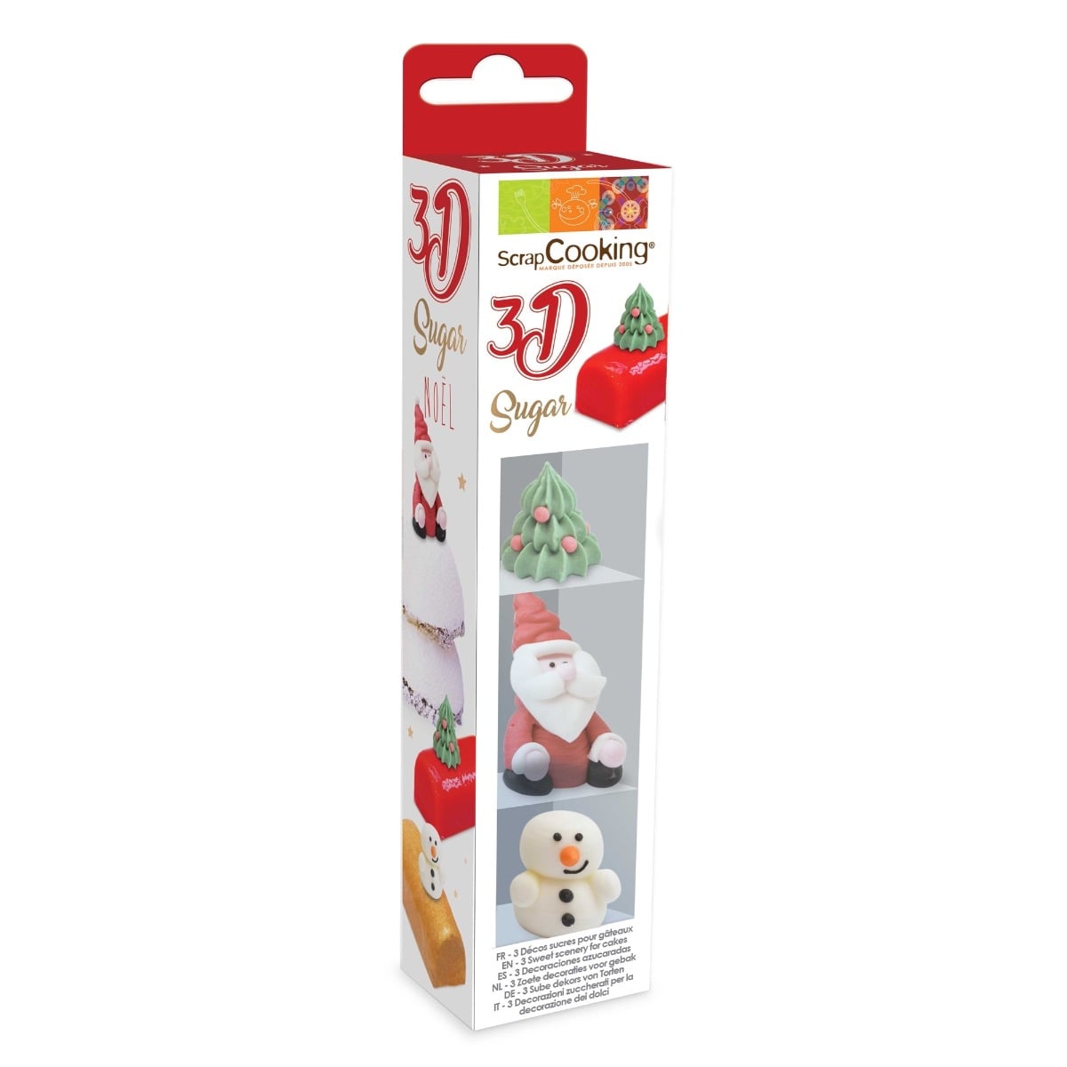 Décorations en sucre 3D - Noël