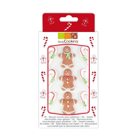 Décorations en sucre - Pain d'épices (9pcs)