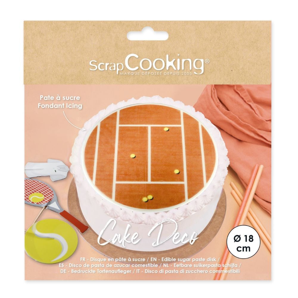 Disque Pâte à sucre - Terrain de Tennis