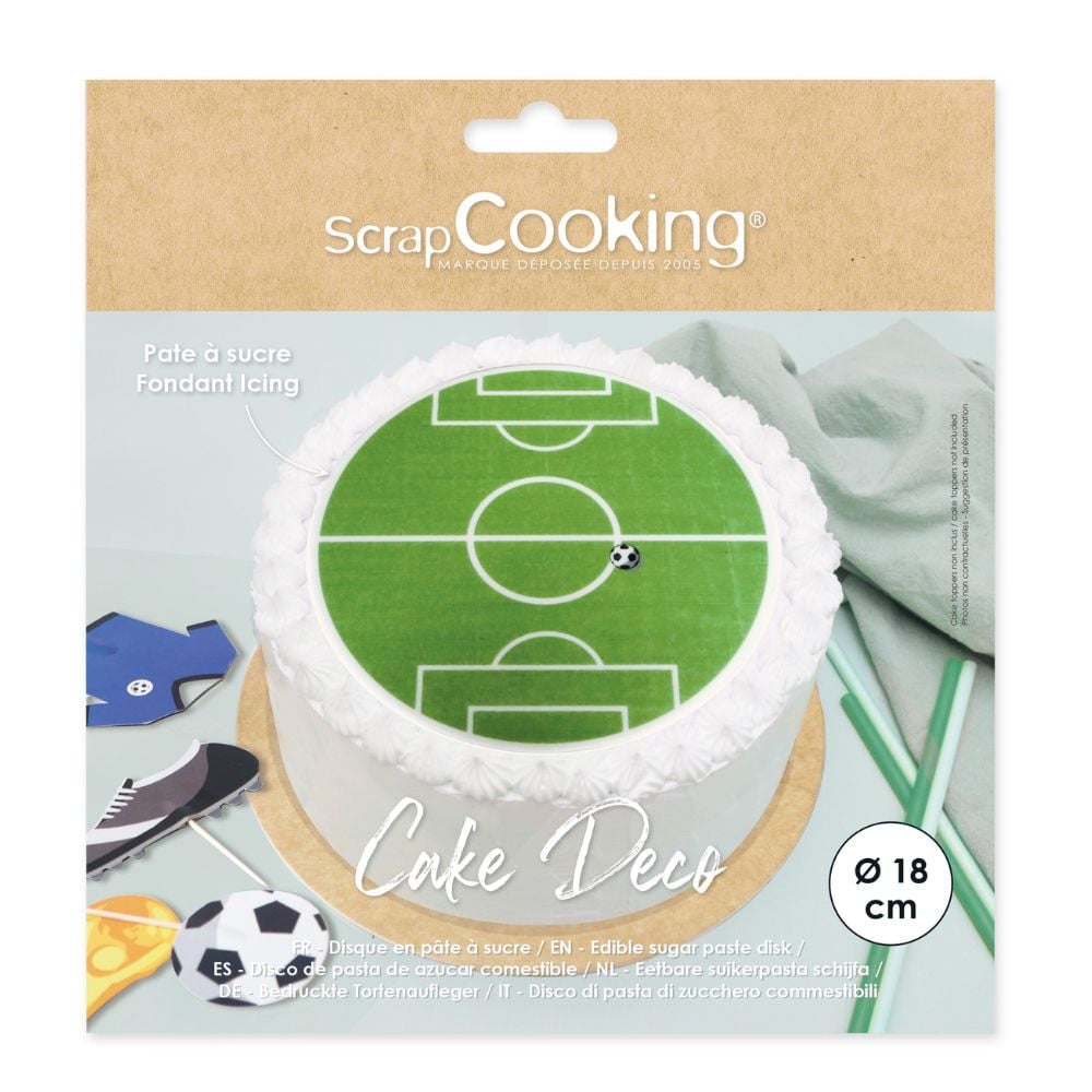 Disque Pâte à sucre - Terrain de foot