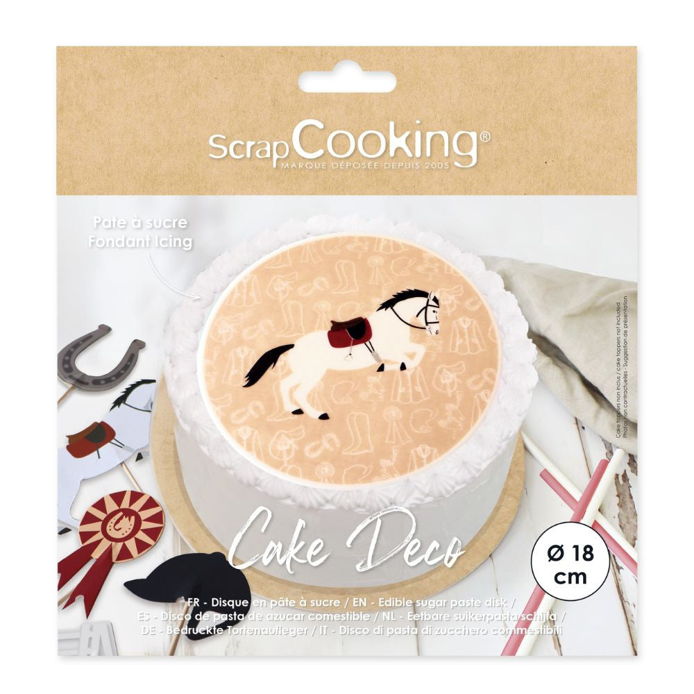 Disque Pâte à sucre - Equitation