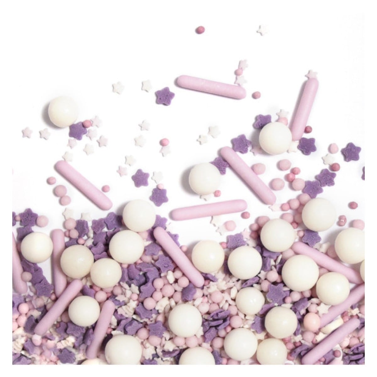 Décorations en sucre - Mix Lilas