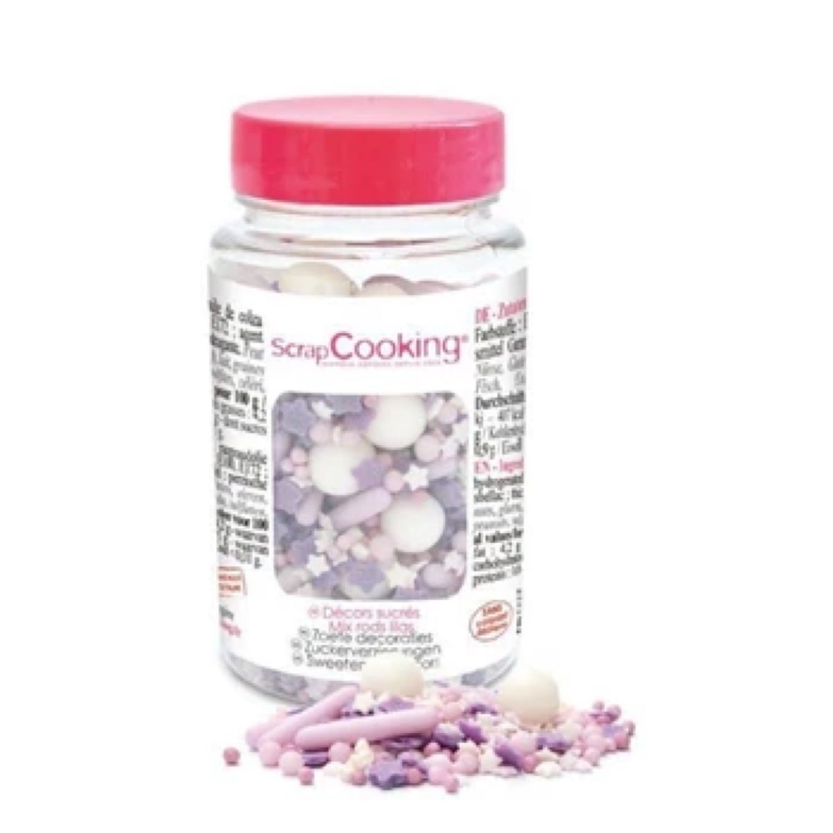 Décorations en sucre - Mix Lilas