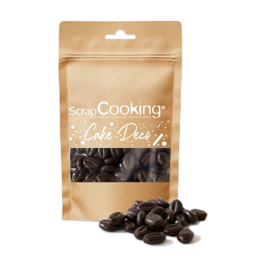 Grains de café chocolat noir