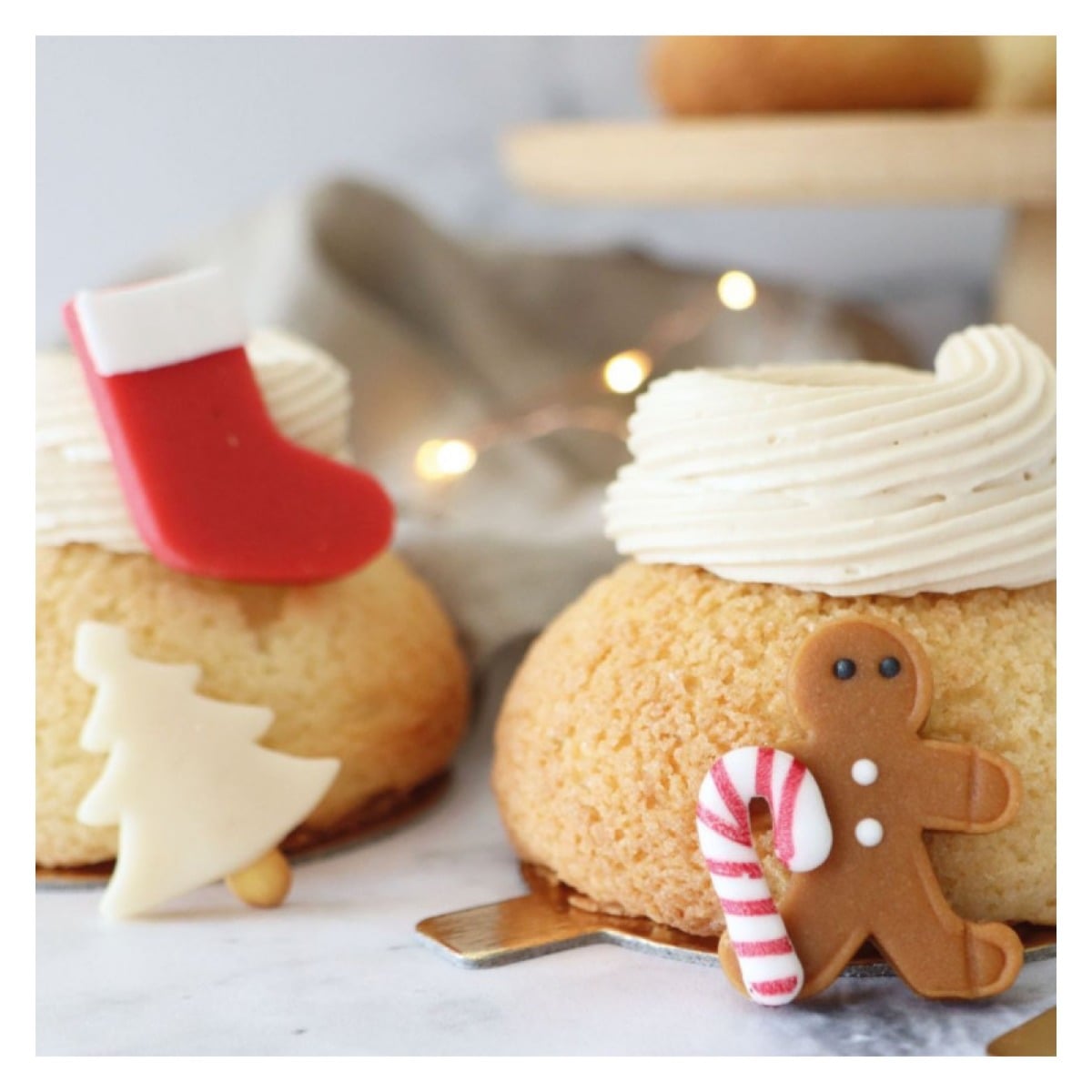 Déco pâte d'amande - Sweet Xmas (6pcs)
