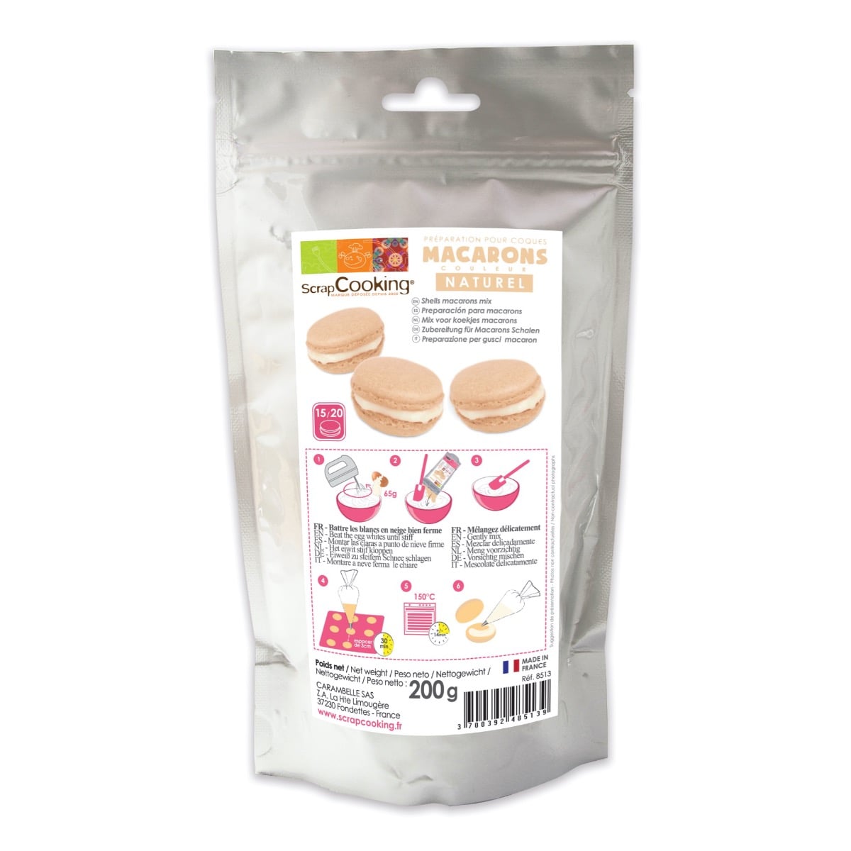 Préparation pour Macarons nature (200g)