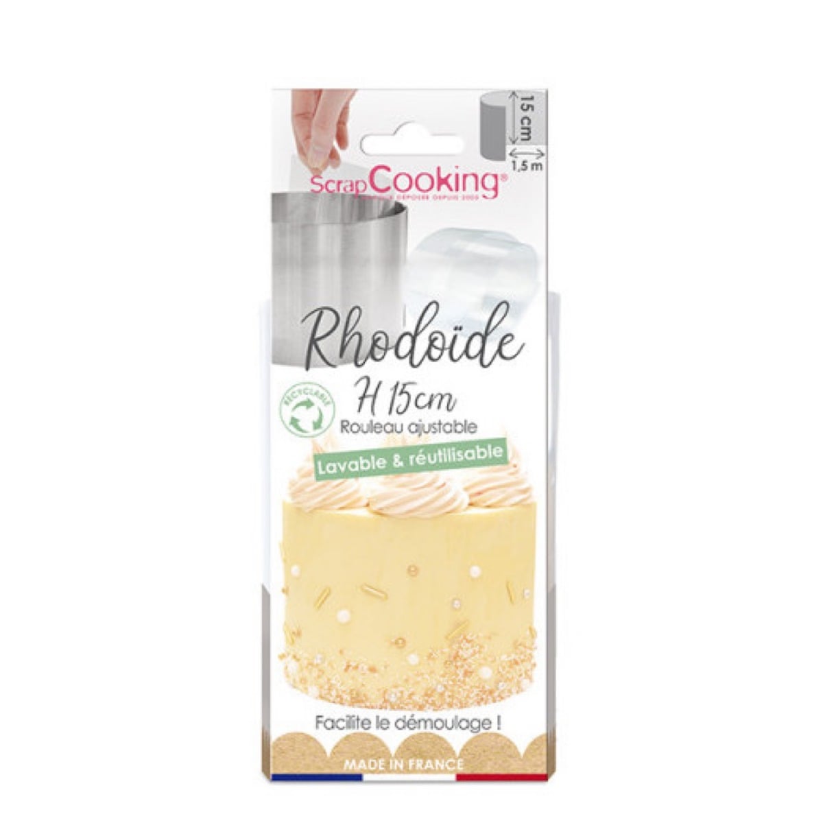Ruban de Rhodoïde Haut 15cm (1.5m)