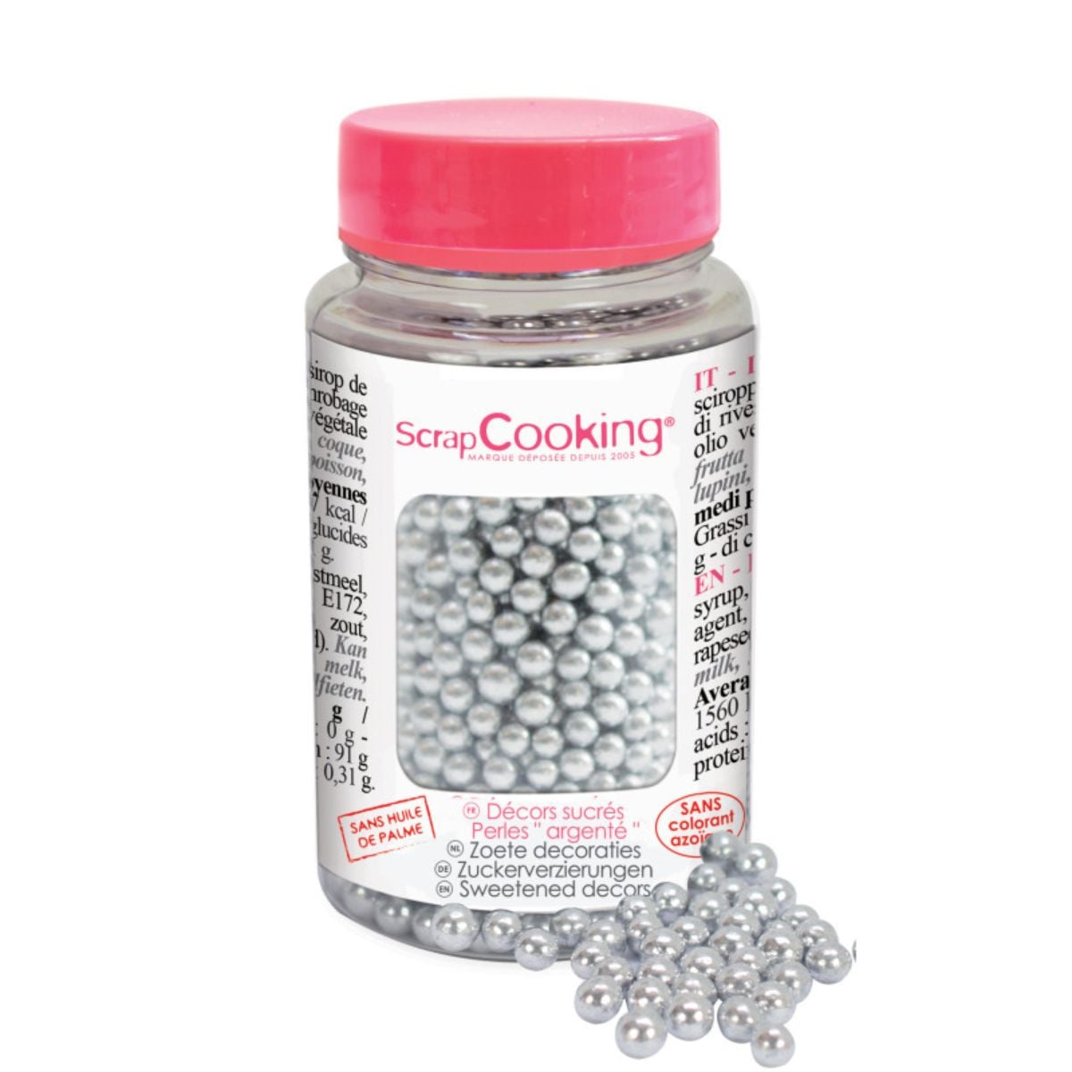 Perles en sucre - Argent (55g)