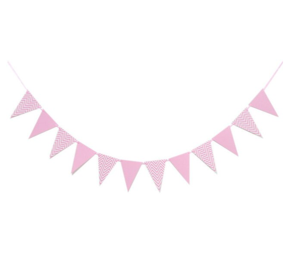 Guirlande Chevron - Rose