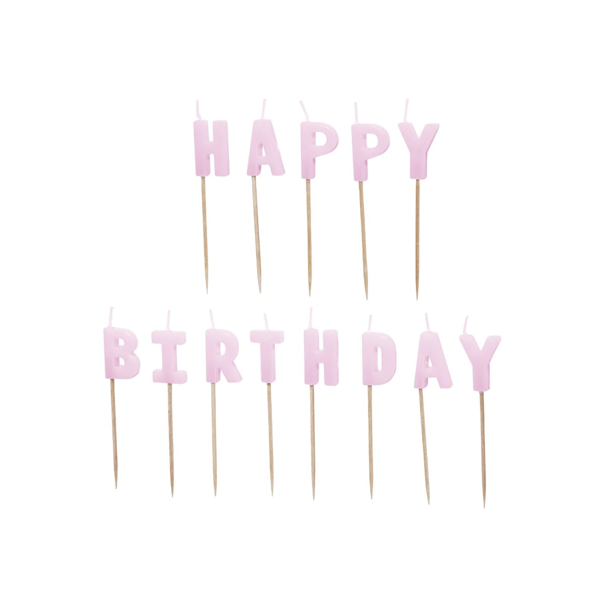 Bougies "Happy Birthday" - Violet