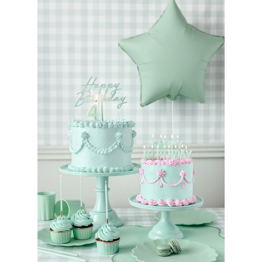 Bougies "Happy Birthday" - VertClair