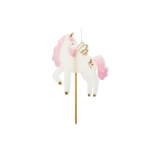 Bougie d'anniversaire Licorne