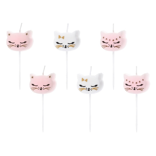 Bougies Chats (6pcs)