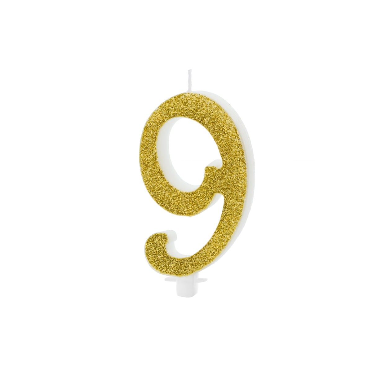 Bougie Chiffre Or - 9 (10cm)