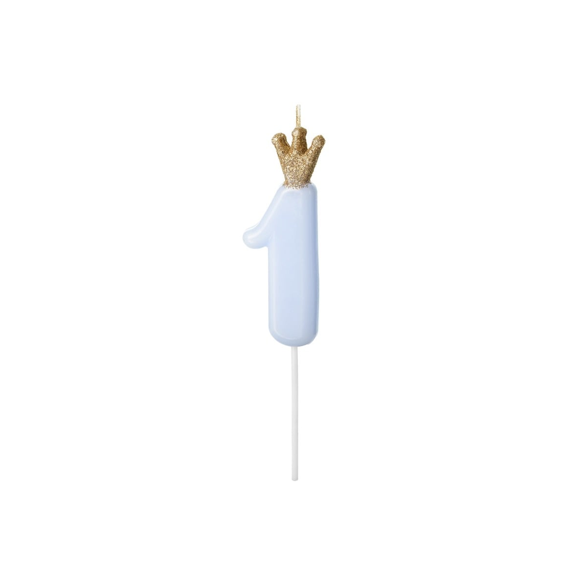 Bougie Chiffre 1 Bleu (9.5cm)