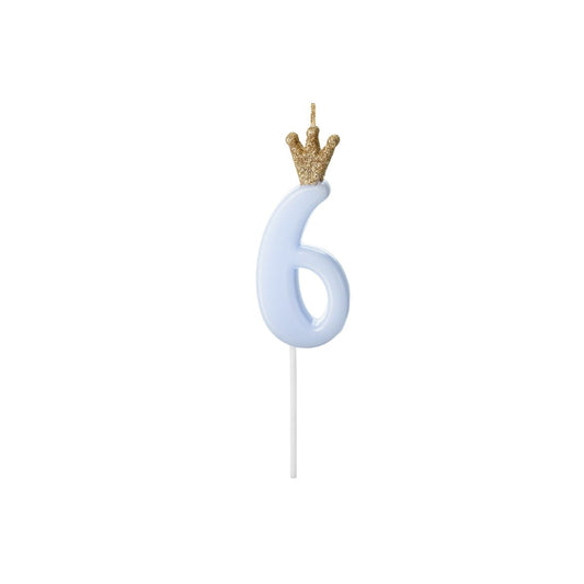 Bougie Chiffre - Bleu (9.5cm)