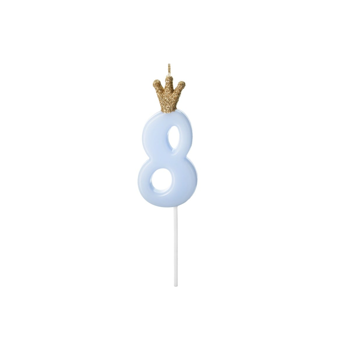 Bougie Chiffre 8 Bleu (9.5cm)