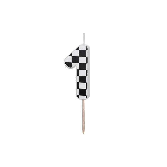 Bougie chiffre Damier - 1