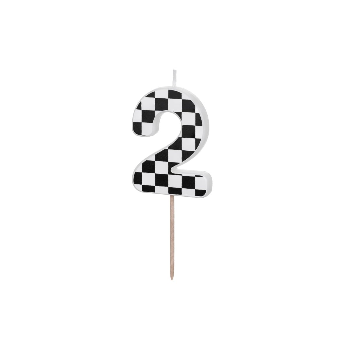 Bougie chiffre Damier - 2