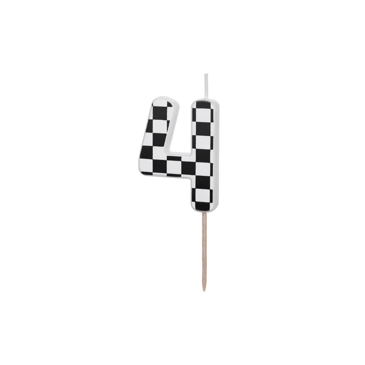 Bougie chiffre Damier - 4