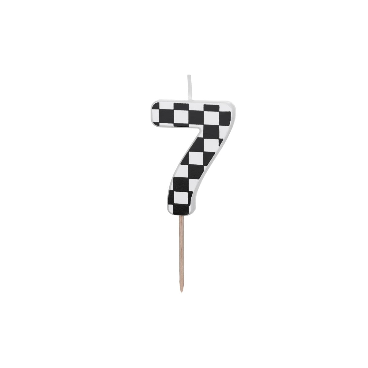 Bougie chiffre Damier - 7