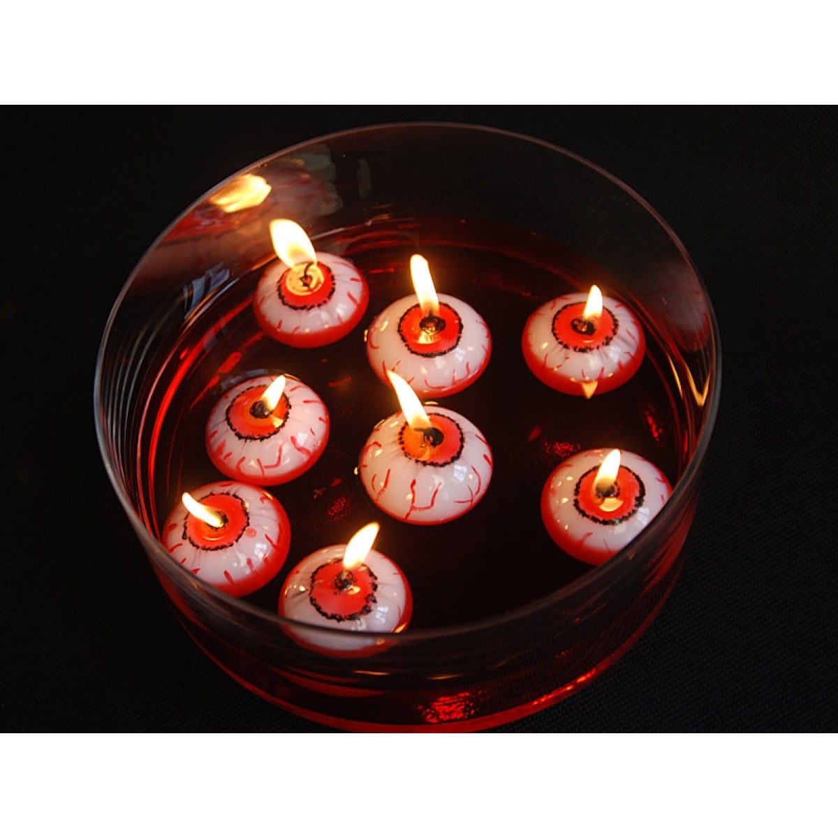 Bougies Flottantes Yeux rouges (25pcs)