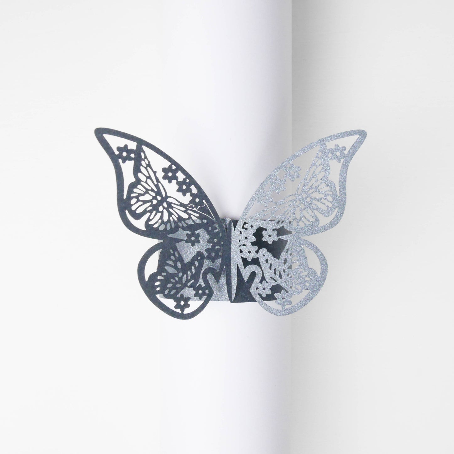 Ronds de serviette - Papillon Noir (10 pcs)