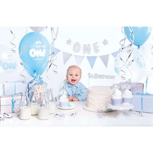 Kit 1er anniversaire - Bleu (33pcs)