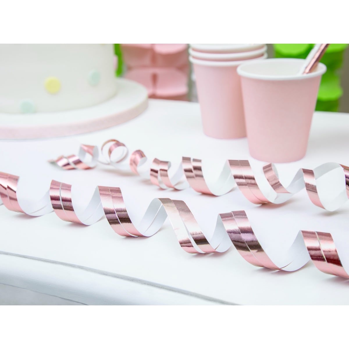 Serpentins Rosegold holographiques (18pcs)