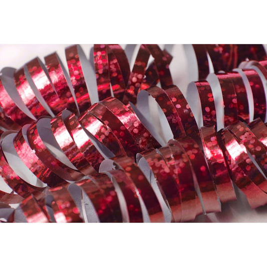Serpentins Rouges holographiques (18pcs)