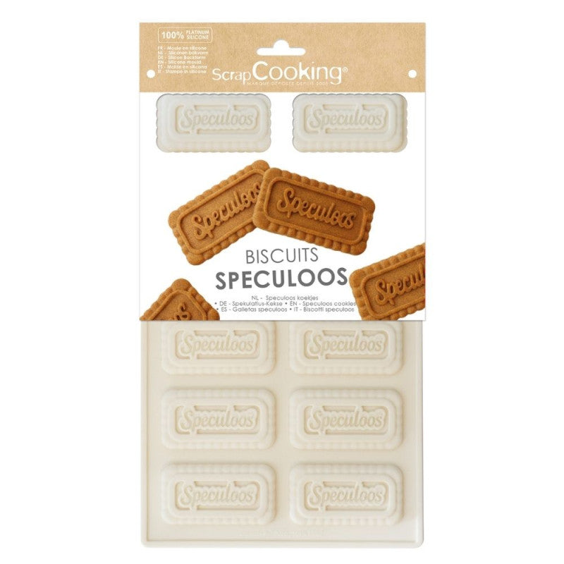 ScrapCooking Moule en silicone biscuits spéculoos