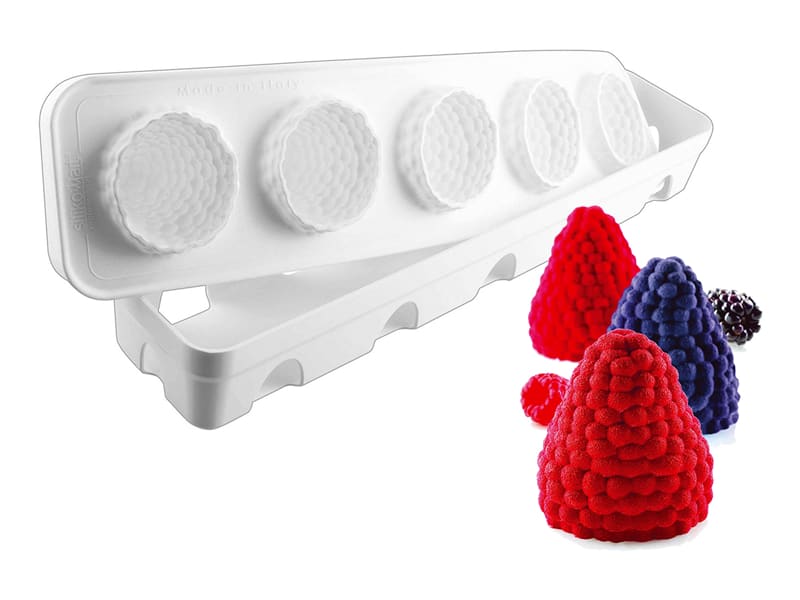 Moule en silicone Mora & Lampone (5 x 110 ml)