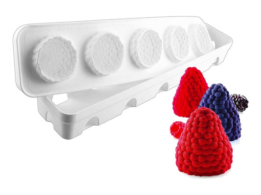 Moule en silicone Mora & Lampone (5 x 110 ml)