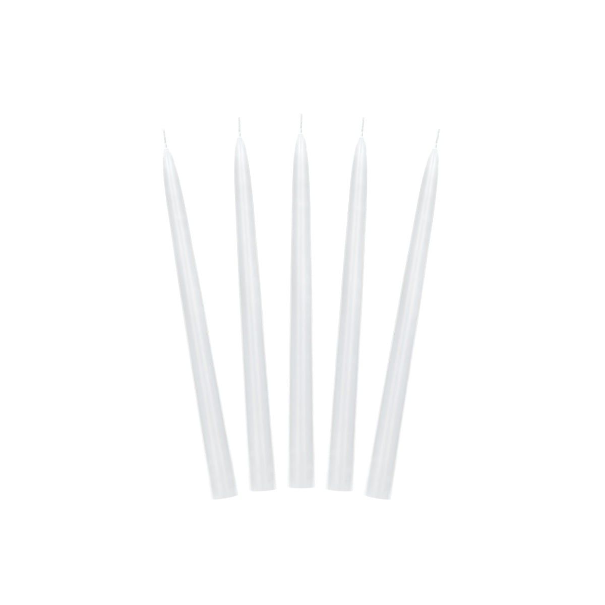 Bougie Chandelier Blanc mat 24cm - (10pcs)