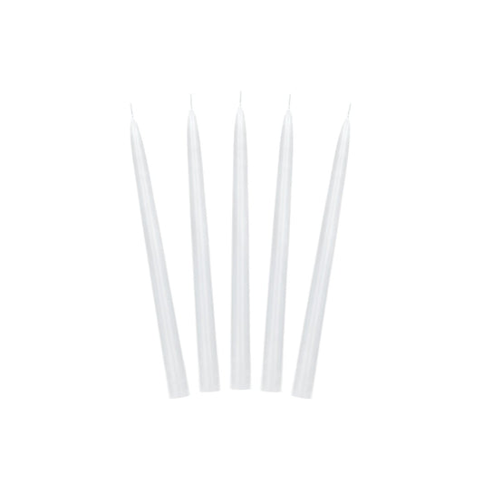 Bougie Chandelier Blanc mat 24cm - (10pcs)