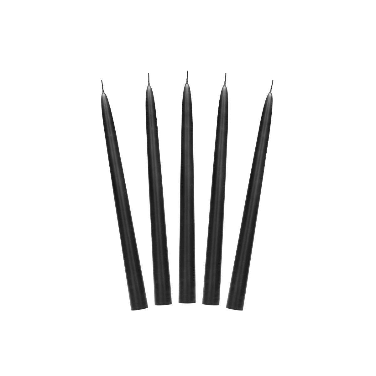 Bougie Chandelier Noir mat 24cm - (10pcs)
