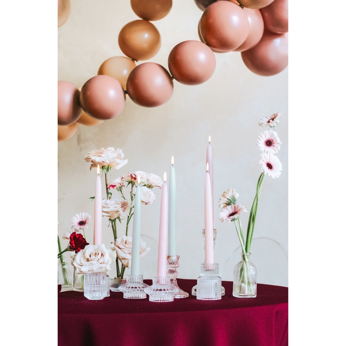 Bougie Chandelier Sauge 24cm - (10pcs)