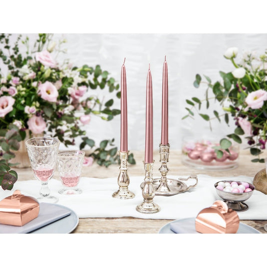 Bougie Chandelier Rose gold 24cm - (10pcs)