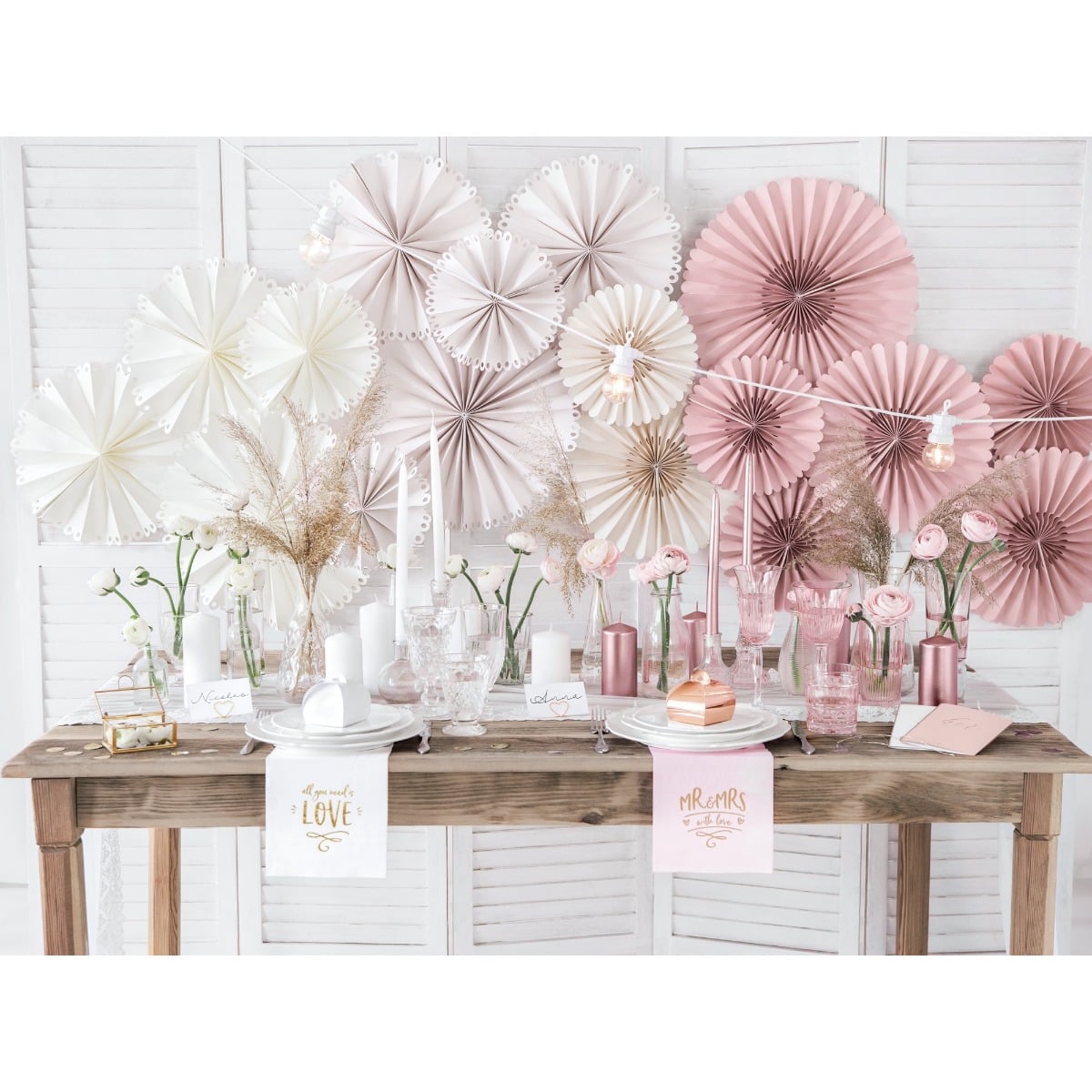 Bougie Chandelier Rose gold 24cm - (10pcs)