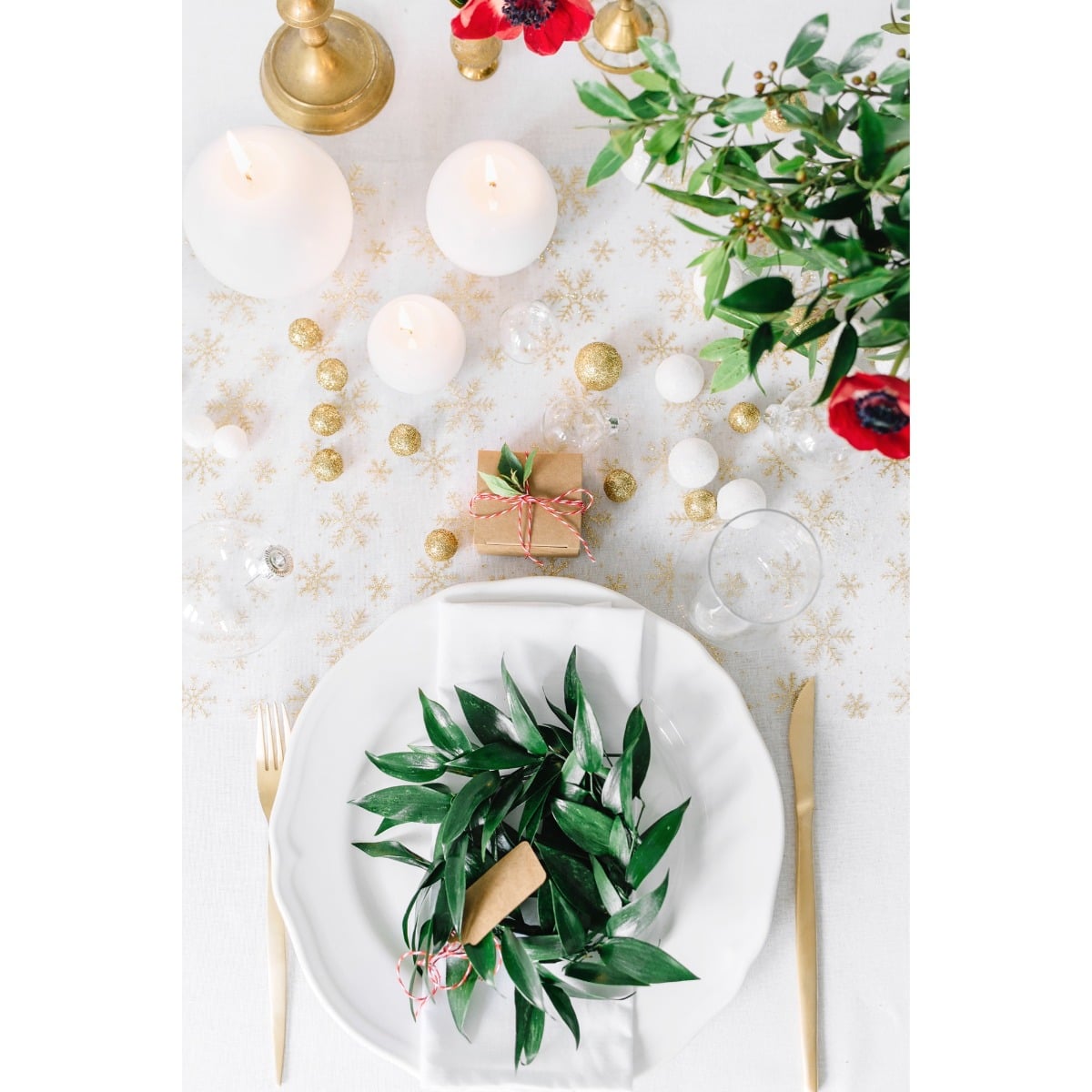 Bougie Sphère Blanc Mat - 8cm (6pcs)