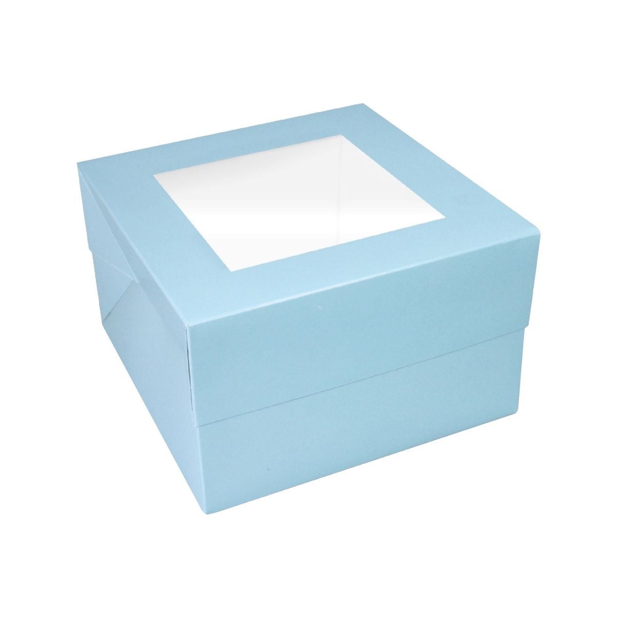 Boîte bleue avec fenêtre - 35x35x15 cm