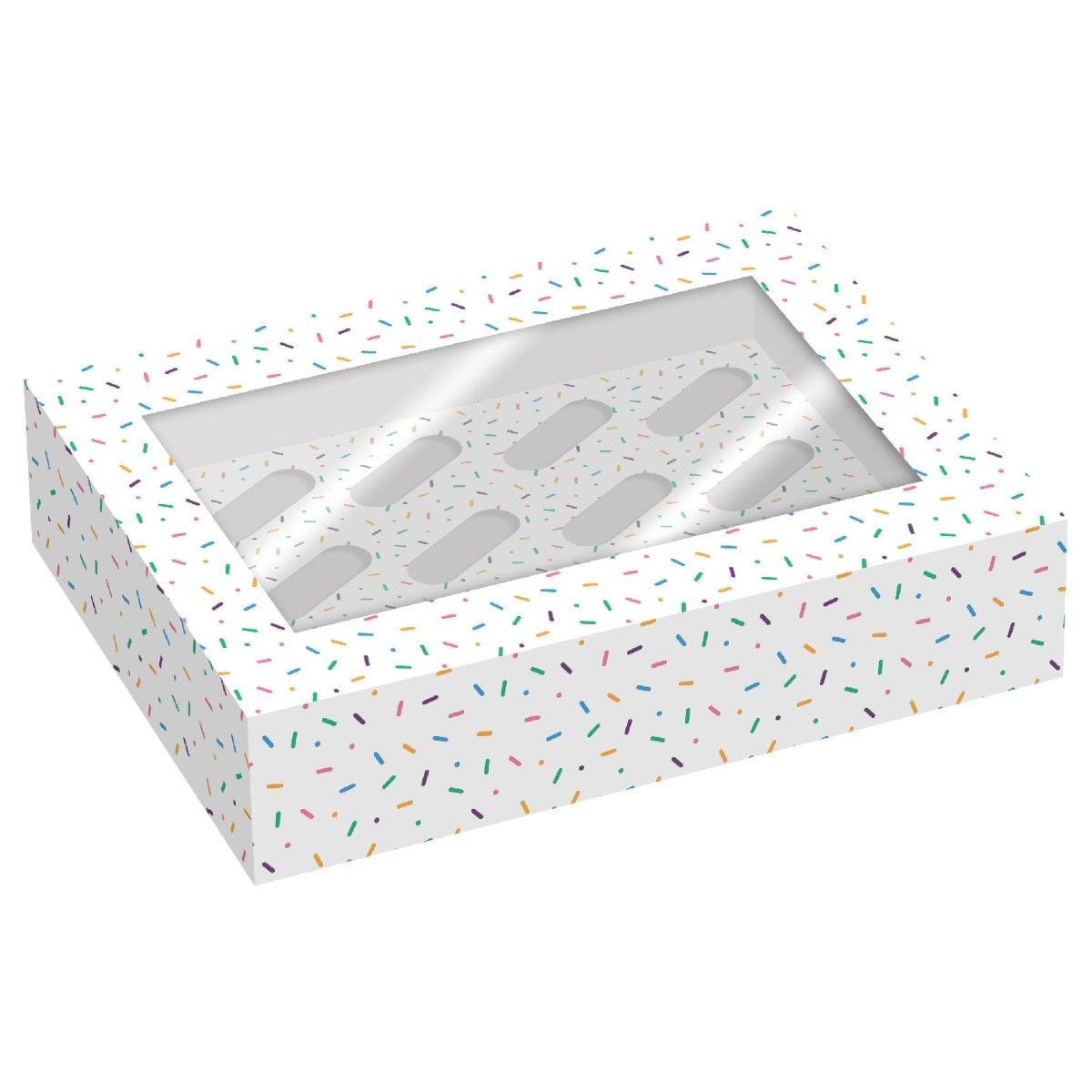 Boîte à 12 cupcake - Sprinkles (2pcs)