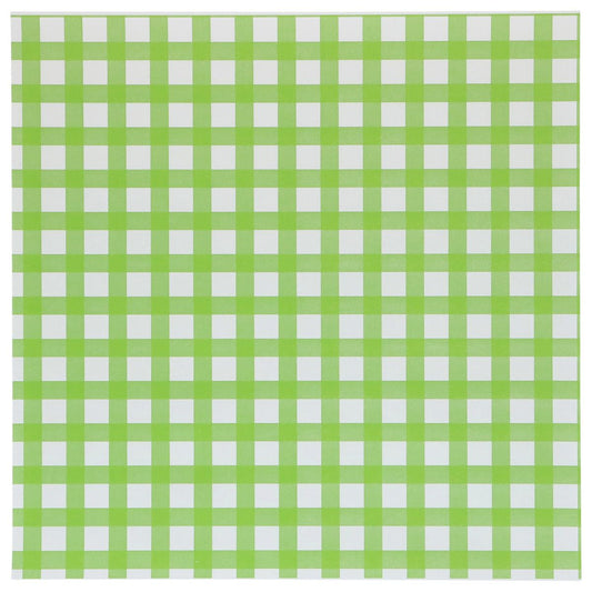Bento Box Liner - Carreaux verts 25x25cm