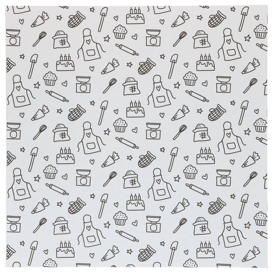 Bento Box Liner - Baking Fun 25X25cm