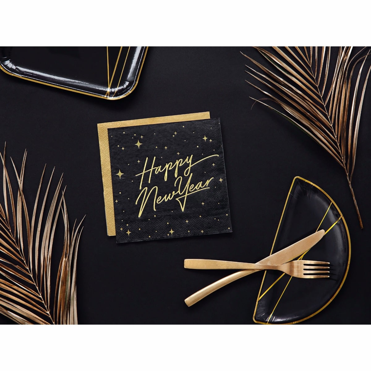 Serviettes de table - Or (20pcs)