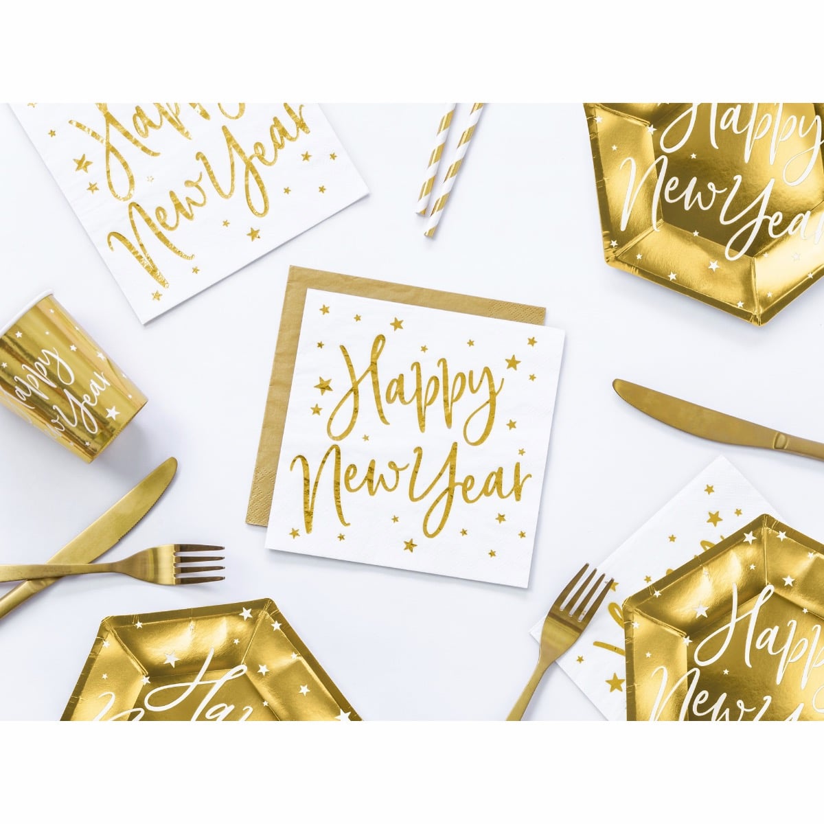 Serviettes de table - Or (20pcs)