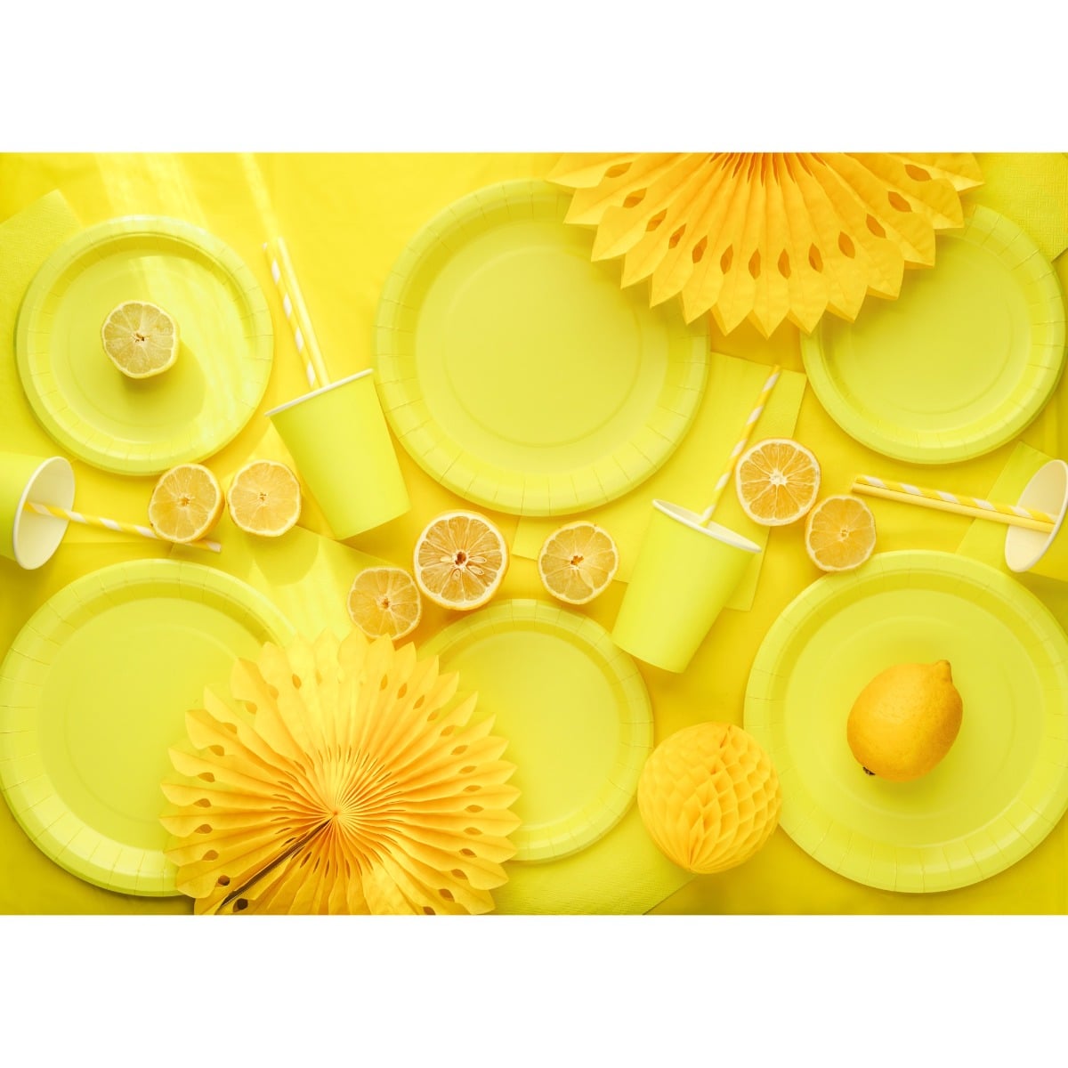 Serviettes de table - Jaune (20pcs)