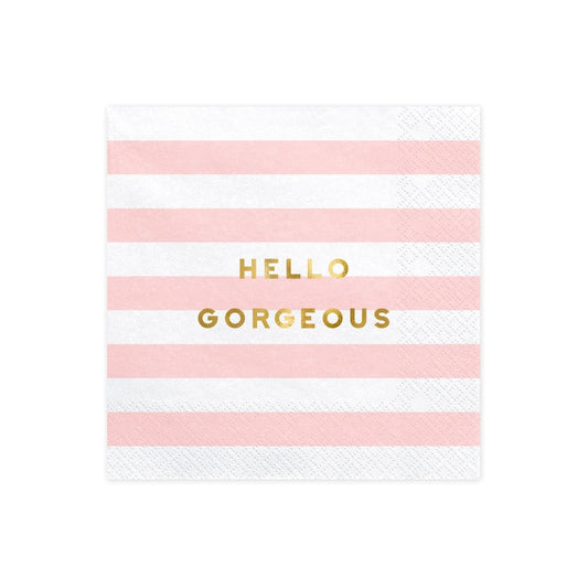 Serviette apéro - Hello Gorgeous (20pcs)