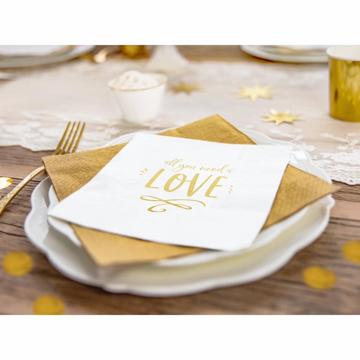 Serviettes All you need is LOVE (20 pcs)