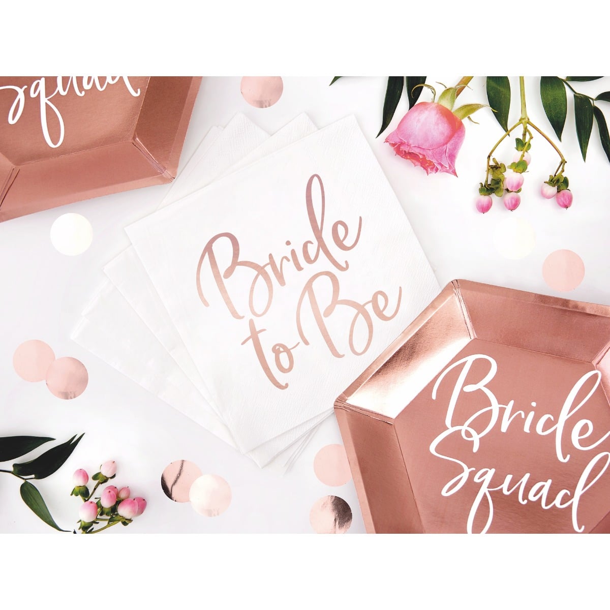Serviette Bride to Be Rose gold (20pcs)
